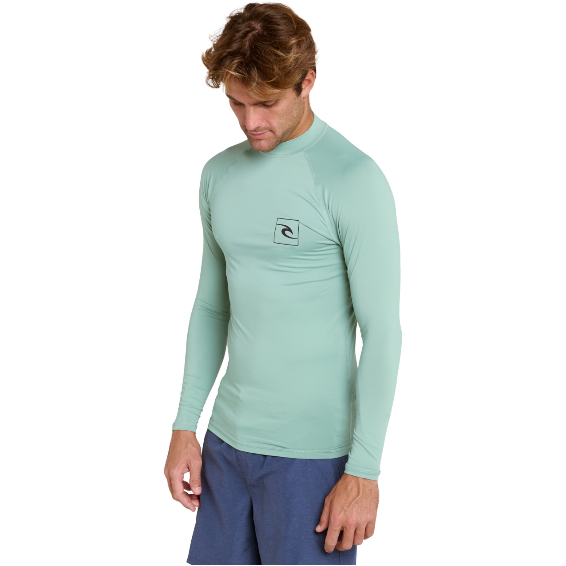 2026 Rip Curl Herre Streamline UPF Langærmet Lycra-vest 171MRV - Aloe